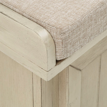 Banc de rangement Granger avec coussin de siège en lin par iNSPIRE Q Classic