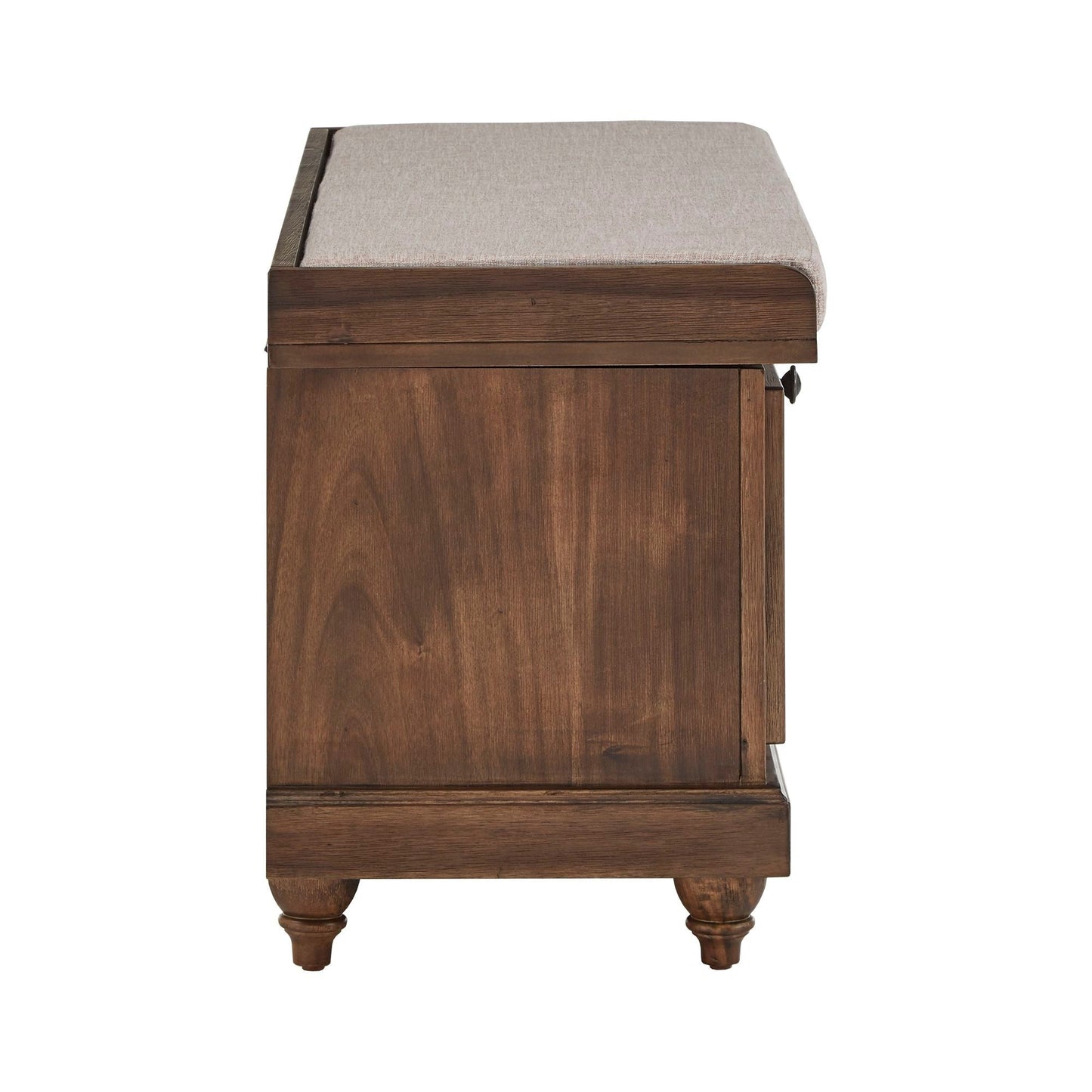 Banc de rangement Granger avec coussin de siège en lin par iNSPIRE Q Classic