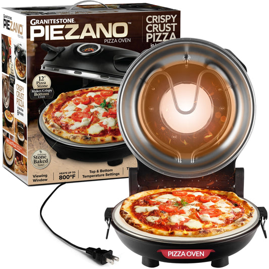 Four à pizza électrique Granitestone Piezano pour intérieur/extérieur avec pierre en céramique