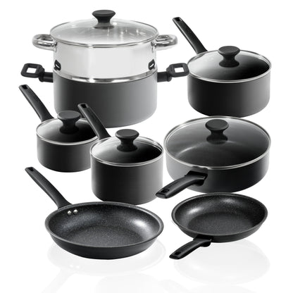 Ensemble de cuisine antiadhésif Granitestone Pro Premier en acier anodisé dur, 13 pièces