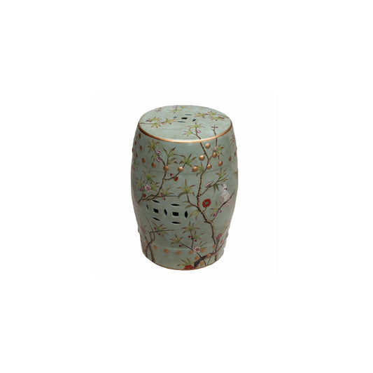 Tabouret en porcelaine Famille, fait à la main