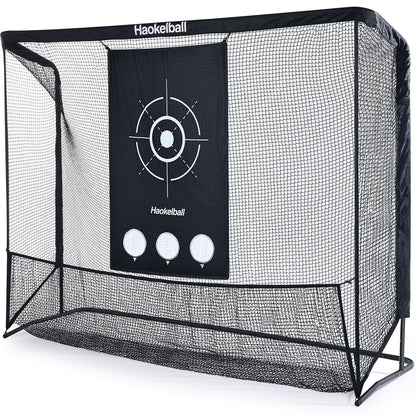 Haokelball Réseau de golf 10x7.5ft, filet d'entraînement de golf avec tissu de cible, filet de frappe de golf robuste