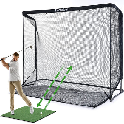 Haokelball Réseau de golf 10x7.5ft, filet d'entraînement de golf avec tissu de cible, filet de frappe de golf robuste
