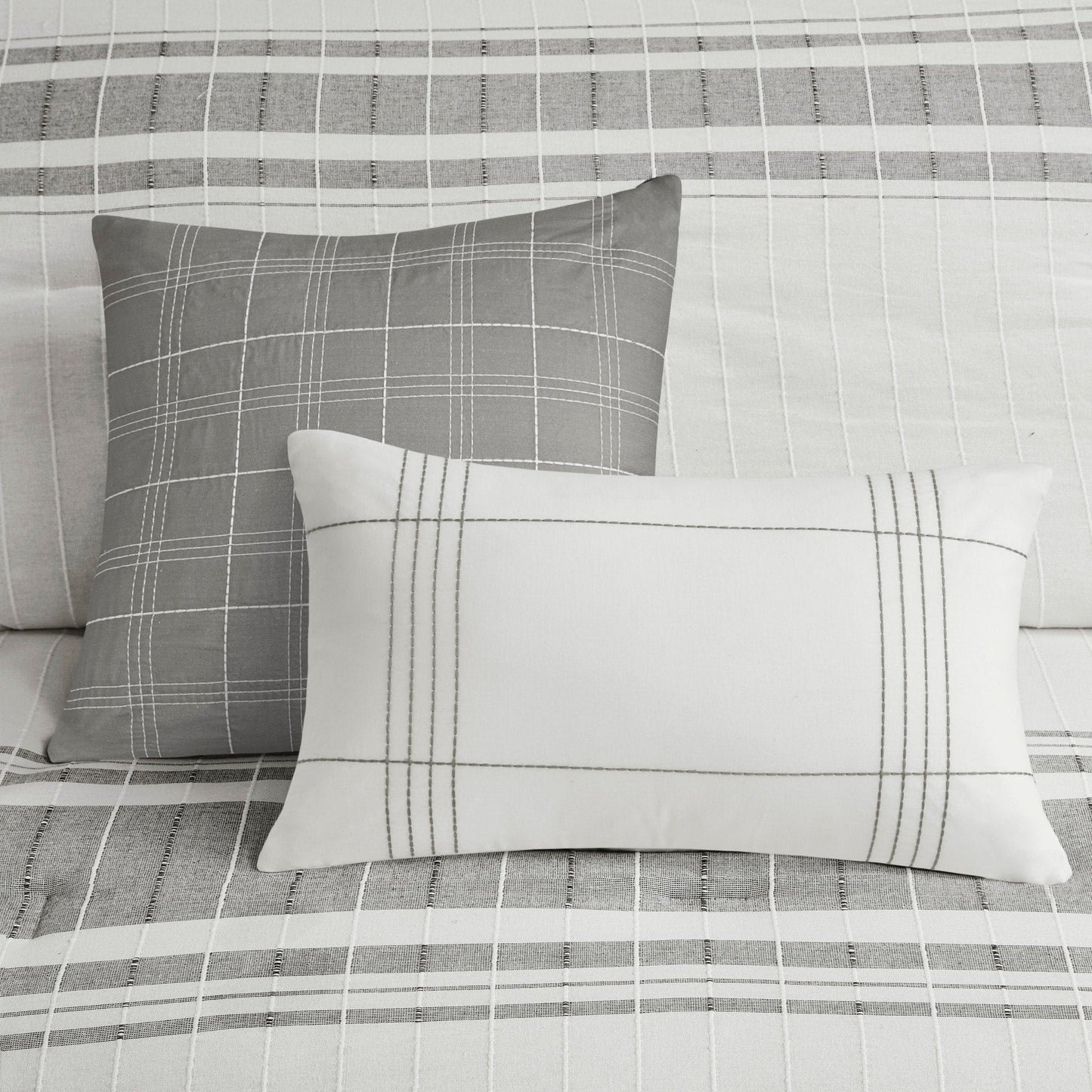 Ensemble de couette surdimensionnée en coton jacquard à 6 pièces Harbor House Morgan