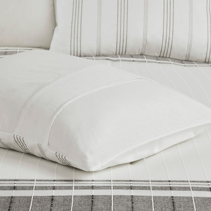 Ensemble de couette surdimensionnée en coton jacquard à 6 pièces Harbor House Morgan