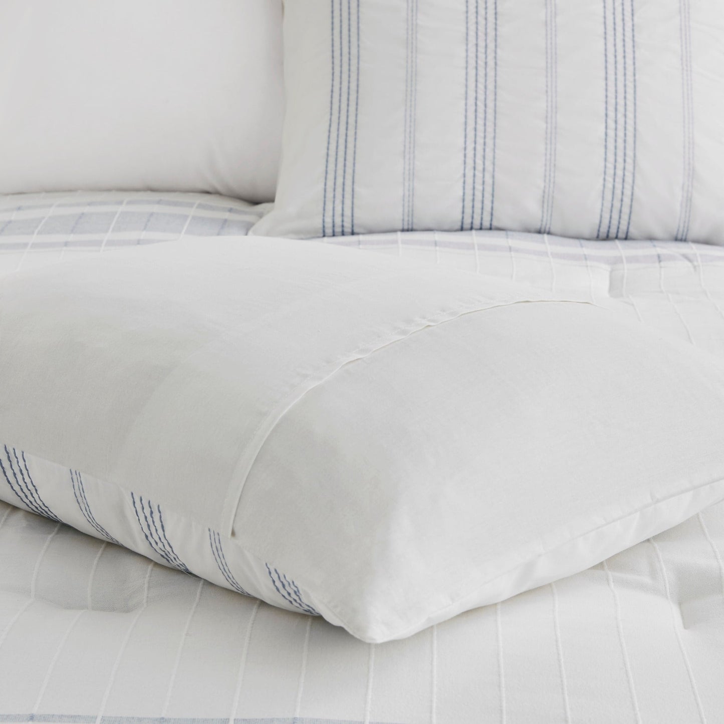 Ensemble de couette surdimensionnée en coton jacquard à 6 pièces Harbor House Morgan