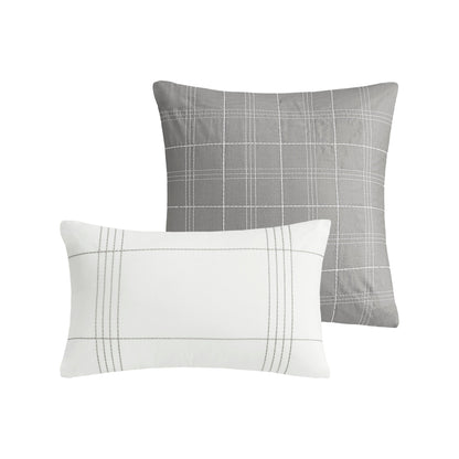 Ensemble de couette surdimensionnée en coton jacquard à 6 pièces Harbor House Morgan