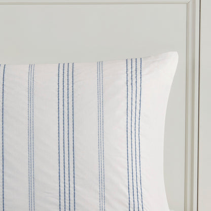 Ensemble de couette surdimensionnée en coton jacquard à 6 pièces Harbor House Morgan