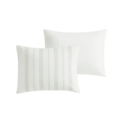 Ensemble de couette surdimensionnée en coton jacquard à 6 pièces Harbor House Morgan