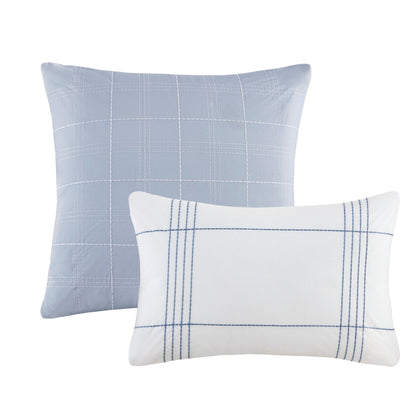 Ensemble de couette surdimensionnée en coton jacquard à 6 pièces Harbor House Morgan