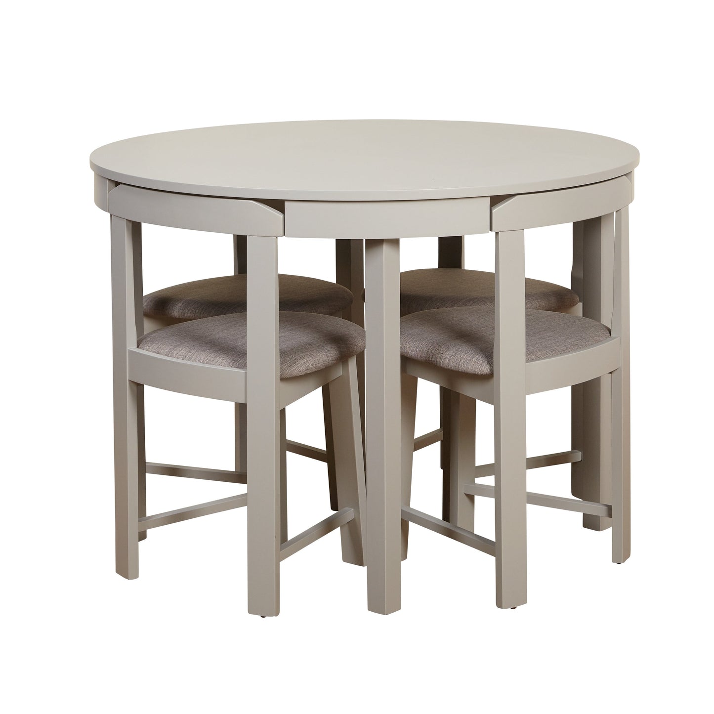 Ensemble de salle à manger rond compact 5 pièces Harrisburg Tobey