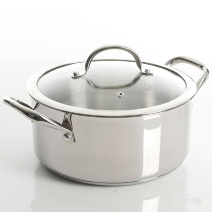 Ensemble de 10 pièces de batterie de cuisine en acier inoxydable de haute qualité