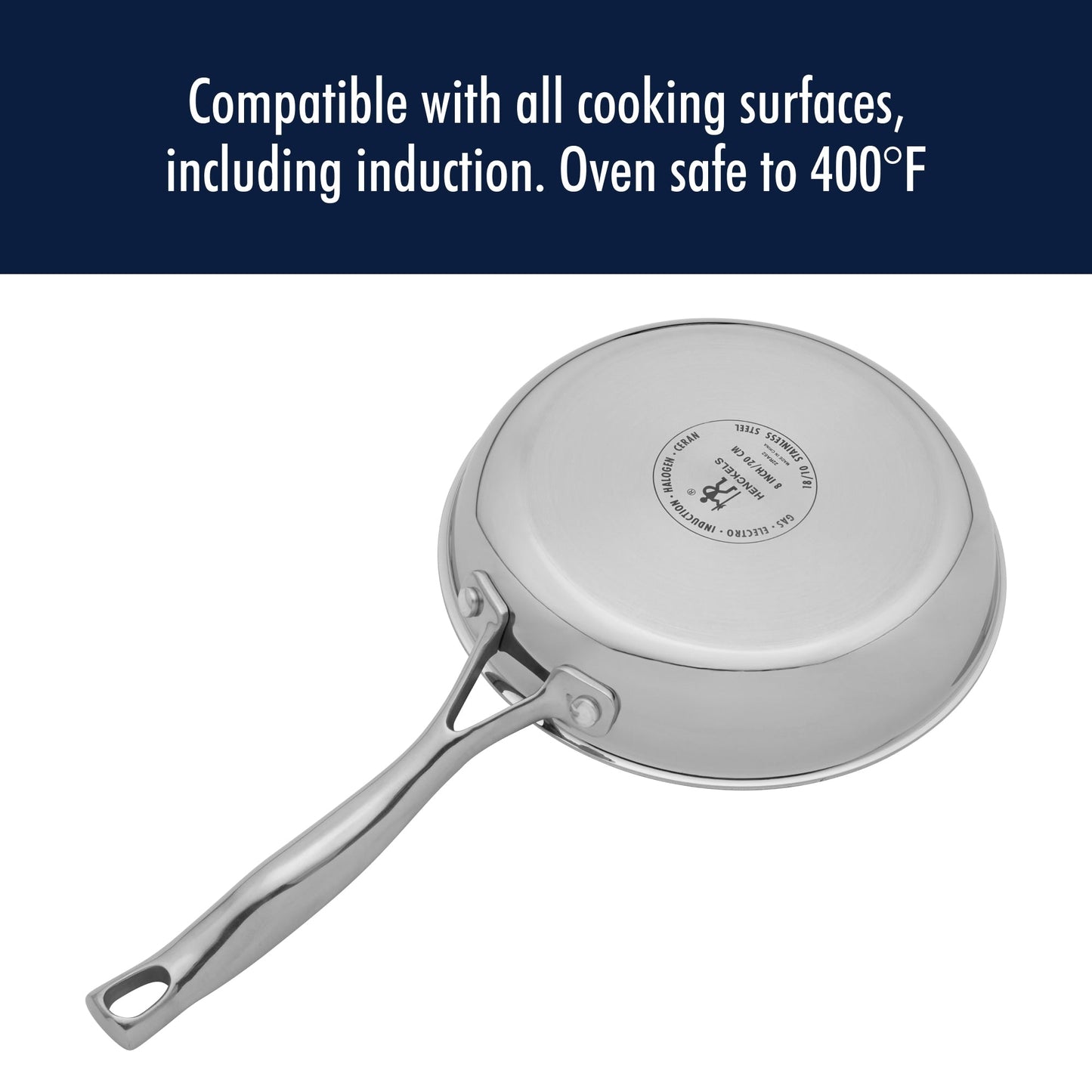 Ensemble de casseroles et poêles Henckels Clad H3 en acier inoxydable 10 pièces