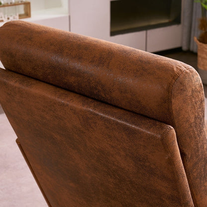 Fauteuil de loisirs à dossier haut avec accoudoirs en bois massif, fauteuil d'appoint.