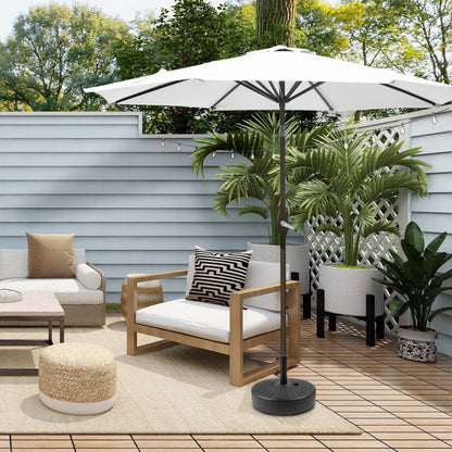 Parasol de terrasse Holme de 2,7 mètres et son support de pied