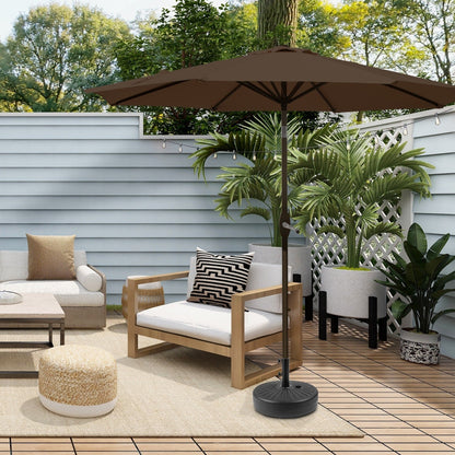 Parasol de terrasse Holme de 2,7 mètres et son support de pied