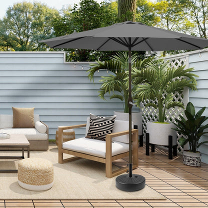 Parasol de terrasse Holme de 2,7 mètres et son support de pied