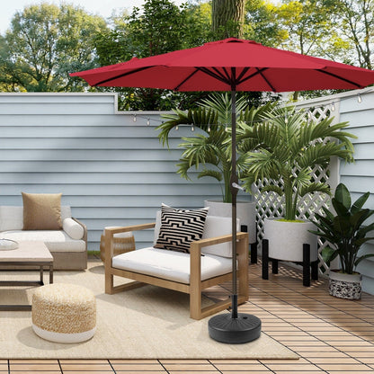 Parasol de terrasse Holme de 2,7 mètres et son support de pied
