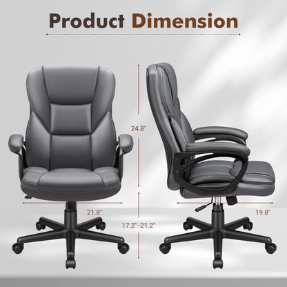 Chaise de bureau Homall, dossier haut, ergonomique, pour ordinateur, pour cadres.