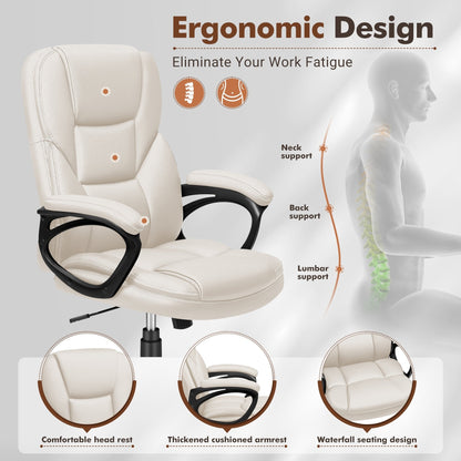 Chaise de bureau Homall, dossier haut, ergonomique, pour ordinateur, pour cadres.