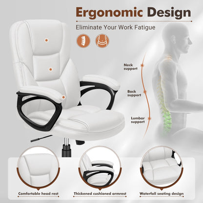 Chaise de bureau Homall, dossier haut, ergonomique, pour ordinateur, pour cadres.