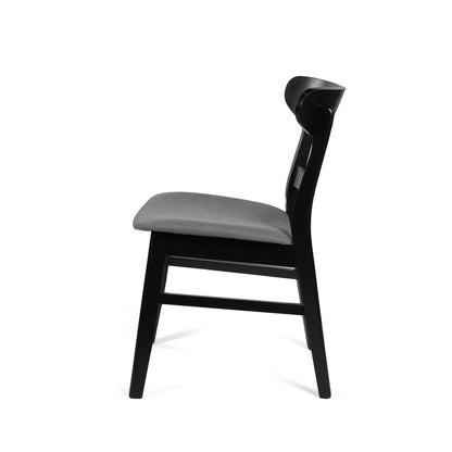 Chaise de salle à manger Abrielle en bois d'acacia rembourré, style moderne du milieu du siècle, par Christopher Knight Home (lot de 2)