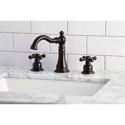 Robinet de salle de bain à large espacement de 8 pouces, style américain classique