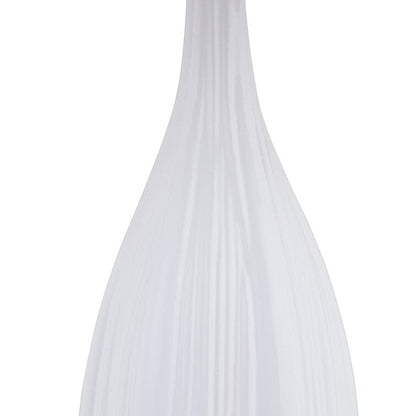 Ensemble de 2 lampes de table en porcelaine blanche standard 31 (lot de 2)
