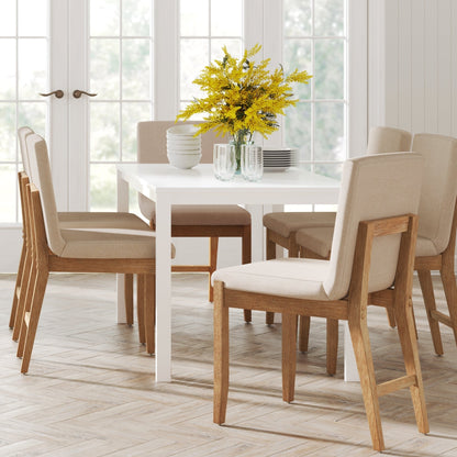 Tabouret de bar moderne Gracie, chaise rembourrée en bouclette et pieds en bois brossé