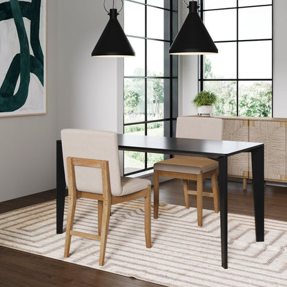 Tabouret de bar moderne Gracie, chaise rembourrée en bouclette et pieds en bois brossé
