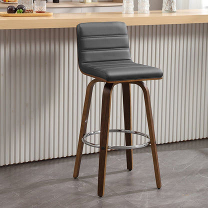 Tabourets de bar/comptoir pivotants en simili cuir 26/29, lot de 2/3