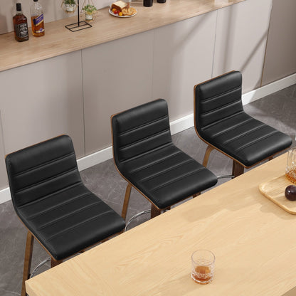 Tabourets de bar/comptoir pivotants en simili cuir 26/29, lot de 2/3