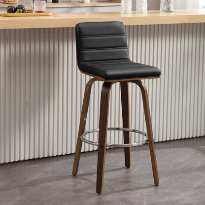 Tabourets de bar/comptoir pivotants en simili cuir 26/29, lot de 2/3