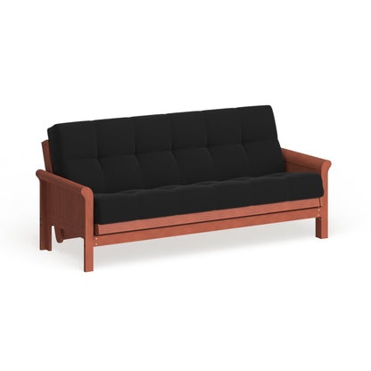 Matelas futon en twill de 25 cm d'épaisseur (simple, double ou queen size)