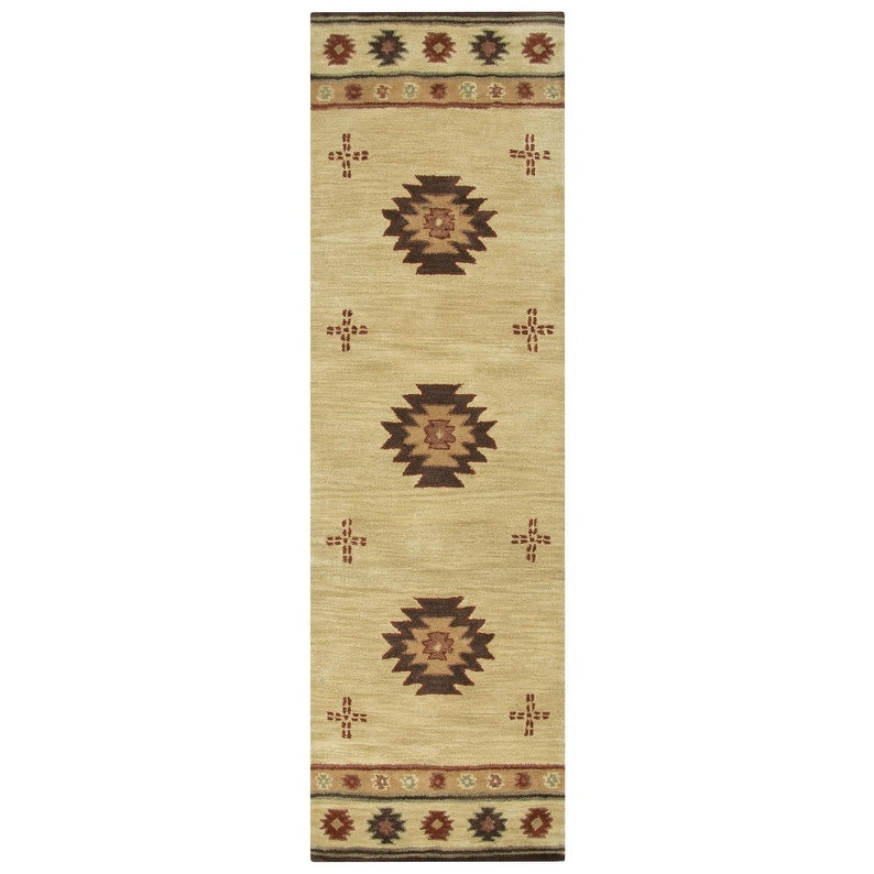 Tapis en laine à poils courts, style sud-ouest, Ryder d'Alora Decor