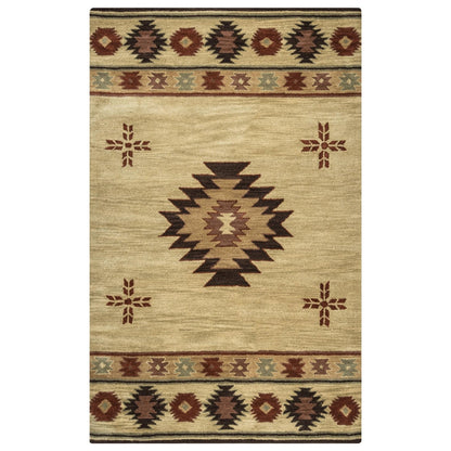 Tapis en laine à poils courts, style sud-ouest, Ryder d'Alora Decor