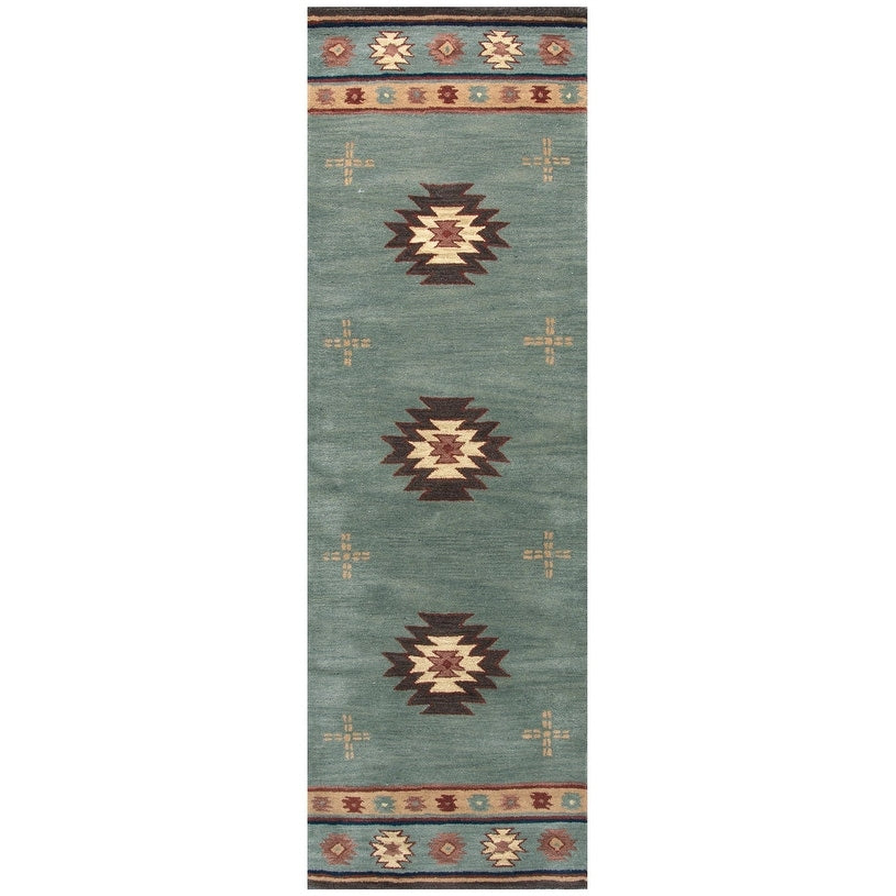 Tapis en laine à poils courts, style sud-ouest, Ryder d'Alora Decor