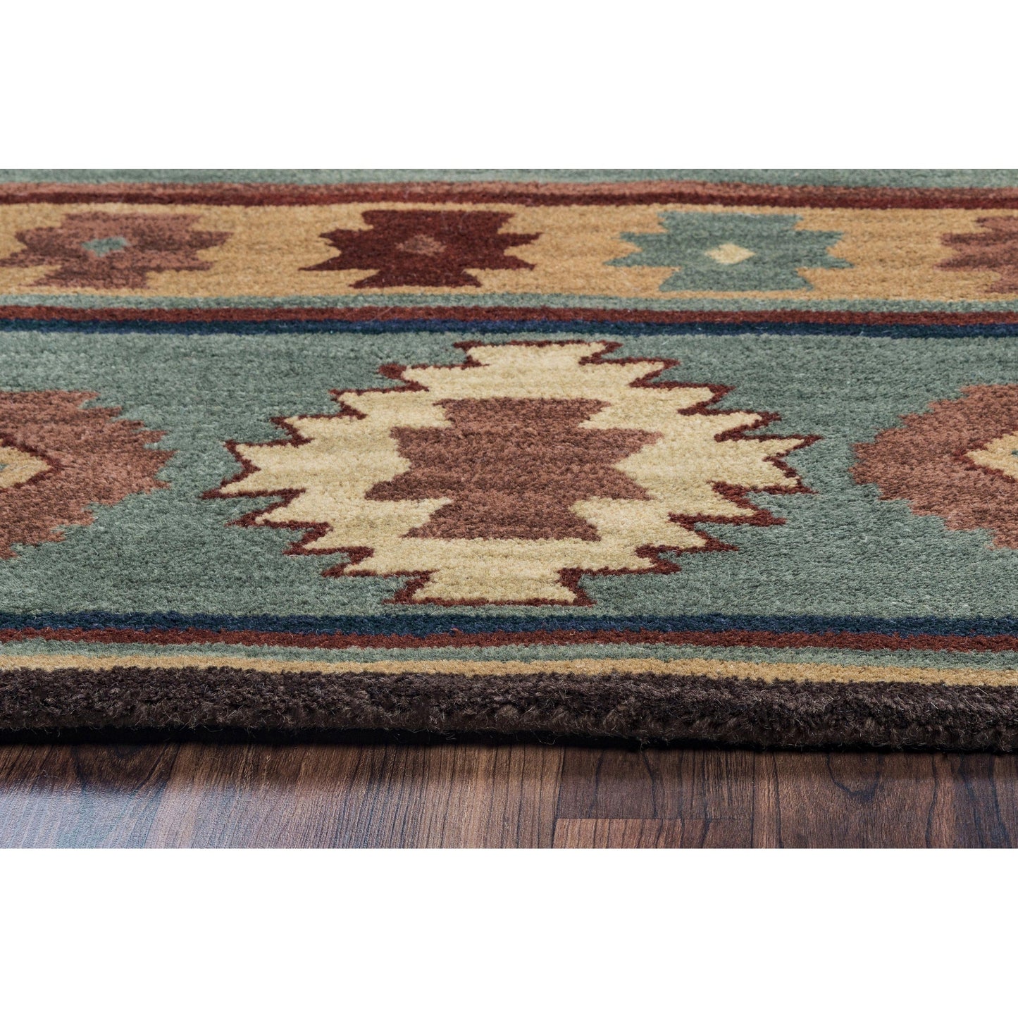 Tapis en laine à poils courts, style sud-ouest, Ryder d'Alora Decor