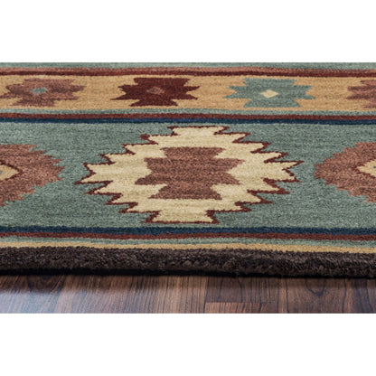 Tapis en laine à poils courts, style sud-ouest, Ryder d'Alora Decor