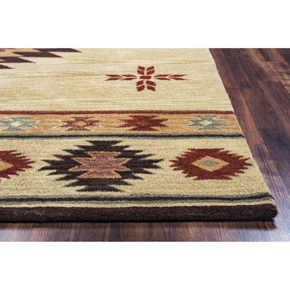 Tapis en laine à poils courts, style sud-ouest, Ryder d'Alora Decor