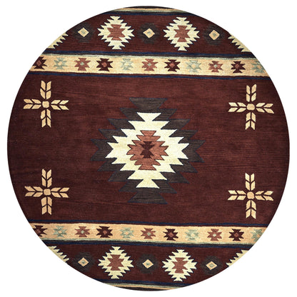 Tapis en laine à poils courts, style sud-ouest, Ryder d'Alora Decor