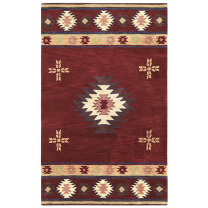 Tapis en laine à poils courts, style sud-ouest, Ryder d'Alora Decor