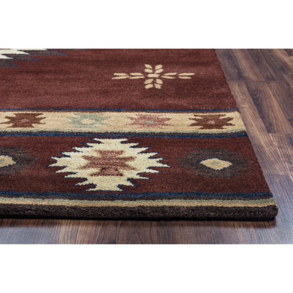 Tapis en laine à poils courts, style sud-ouest, Ryder d'Alora Decor