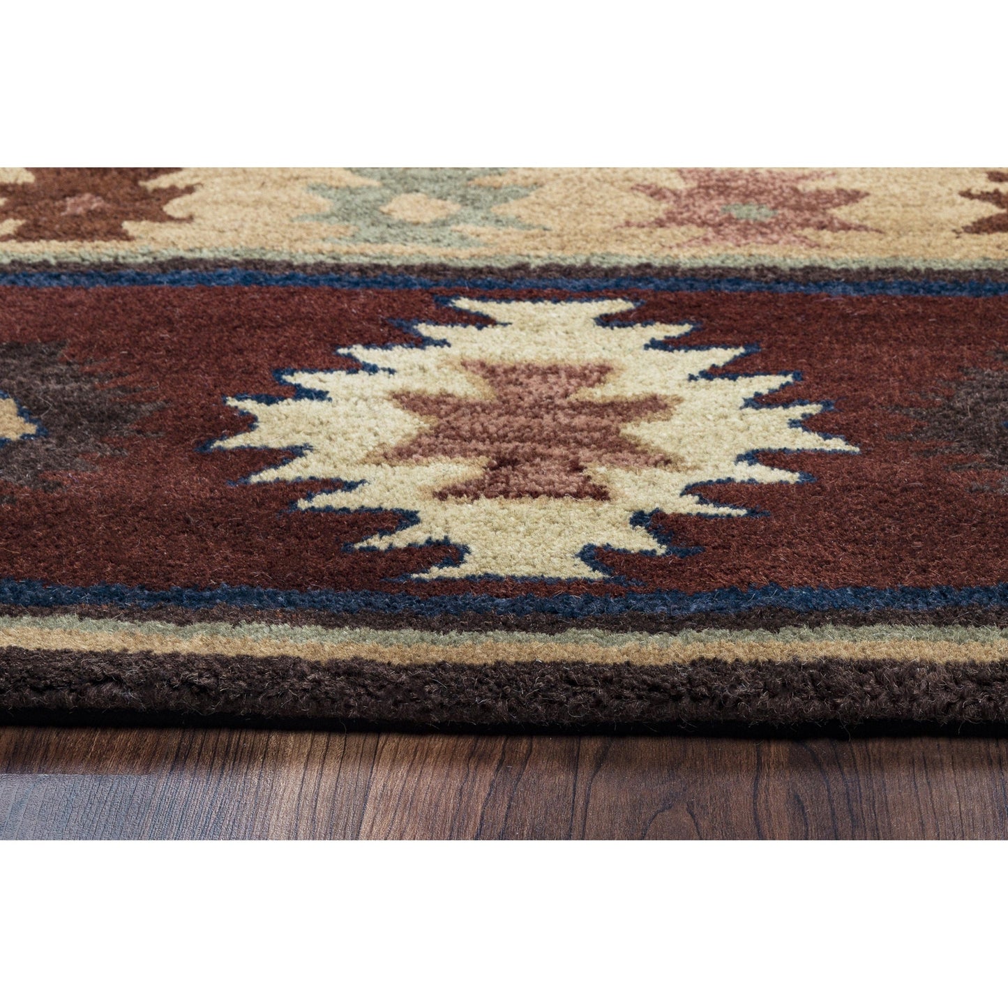 Tapis en laine à poils courts, style sud-ouest, Ryder d'Alora Decor