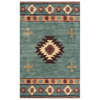 Tapis en laine à poils courts, style sud-ouest, Ryder d'Alora Decor