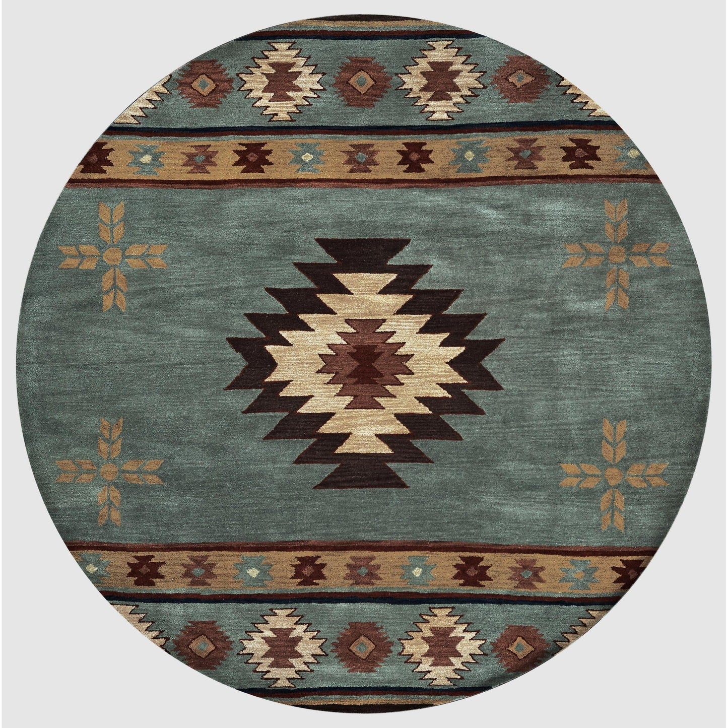 Tapis en laine à poils courts, style sud-ouest, Ryder d'Alora Decor