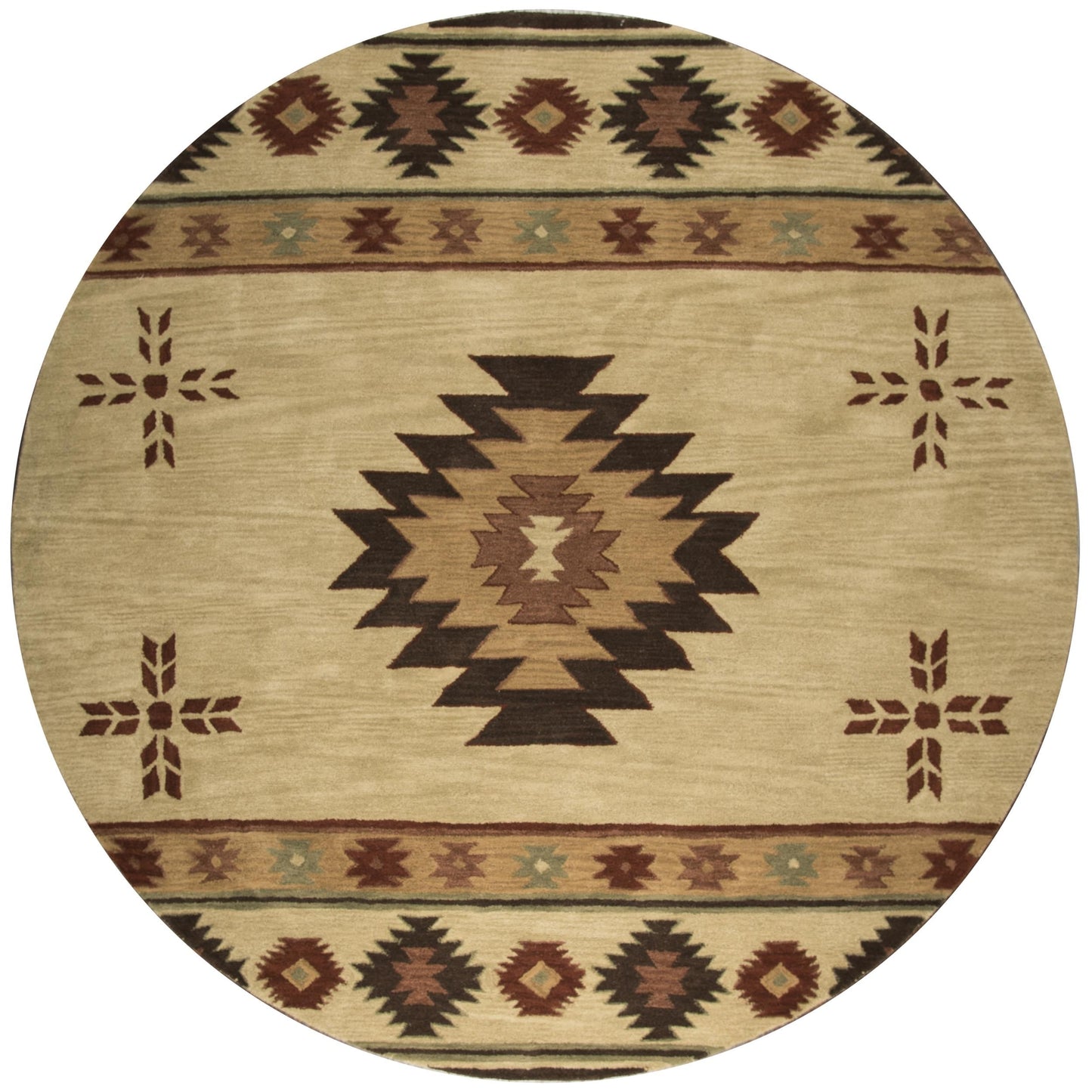 Tapis en laine à poils courts, style sud-ouest, Ryder d'Alora Decor