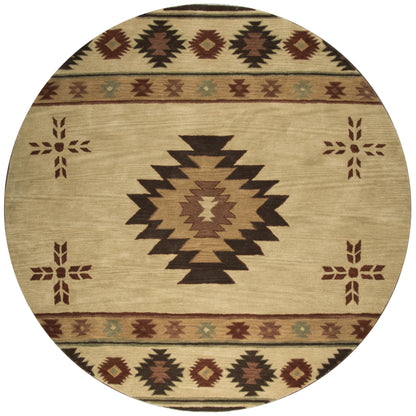 Tapis en laine à poils courts, style sud-ouest, Ryder d'Alora Decor