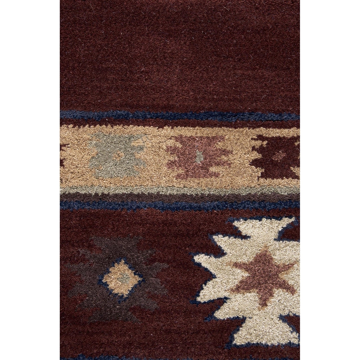 Tapis en laine à poils courts, style sud-ouest, Ryder d'Alora Decor