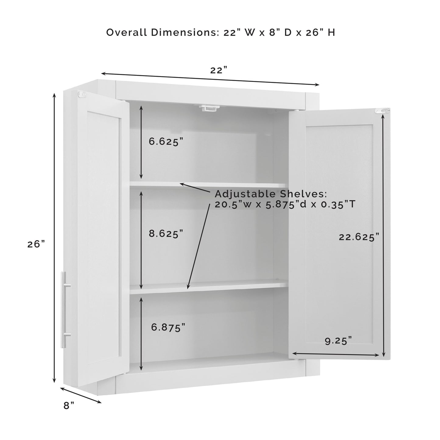 Armoire murale Savannah de Crosley